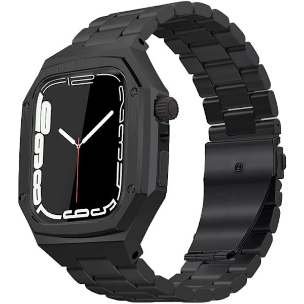 Metall Retrofit Kit Rem til Apple Watch 45mm