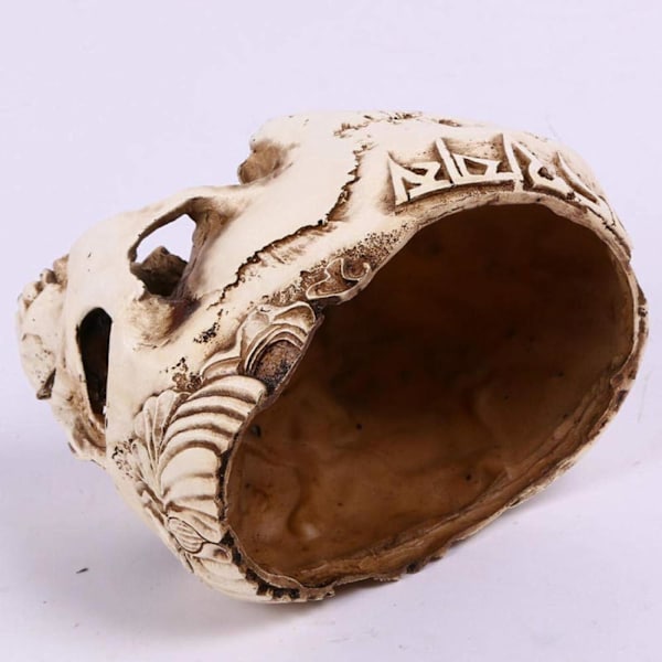 Rock and Roll Punk Style Skull Askebæger Resin Håndværk Hjemmeindretning Halloween Dekoration Husholdningsartikler  One Size  One Size