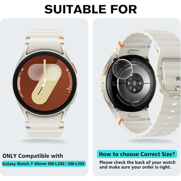 4-pak Etuier Kompatible med Galaxy Watch 7 40mm 2024, Premium Blød TPU Skærmbeskytter All-Around Beskyttende Bumper Cover, Sort/Sølv/Rose