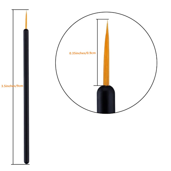 100 stk. Engangs eyeliner makeupbørster