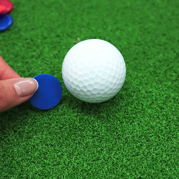 Plastmarkörer för golfbollar - Färgglada positionsmarkörer för puttinggreen