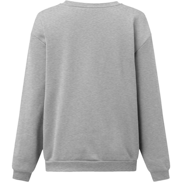 Damsweatshirt med julmotiv och fleecefoder
