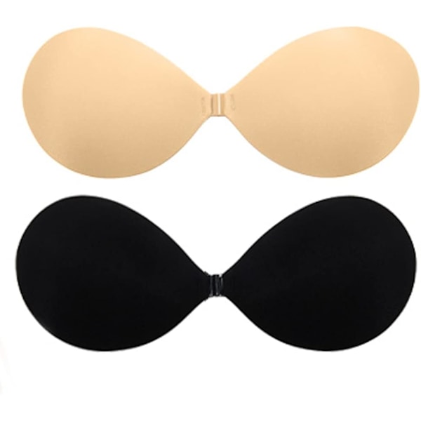 2-pack klibbig bh axelbandslös osynlig