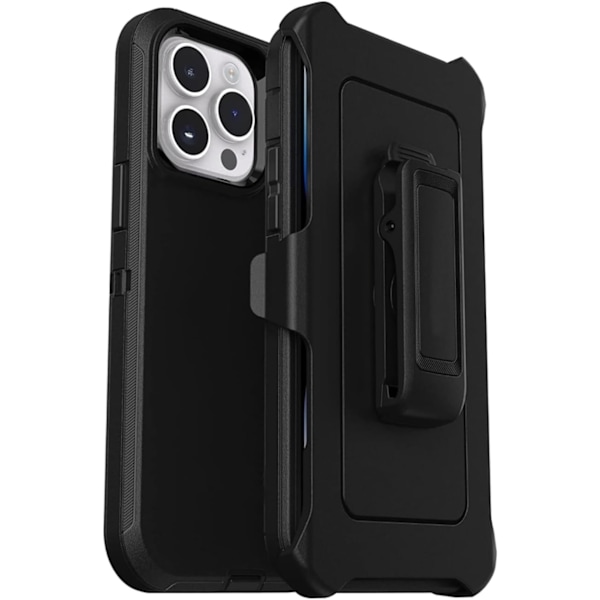 Defender Cover Kompatibel med iPhone 14 PRO MAX Telefon Cover Defender UDEN SKÆRMBESKYTTELSE Sort Sort--14 pro max