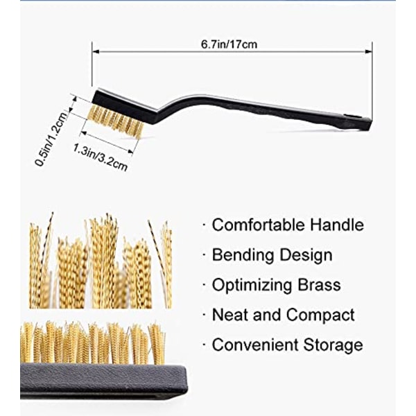 Messingtrådbørste Rustfjerner (Messing, 12,00)