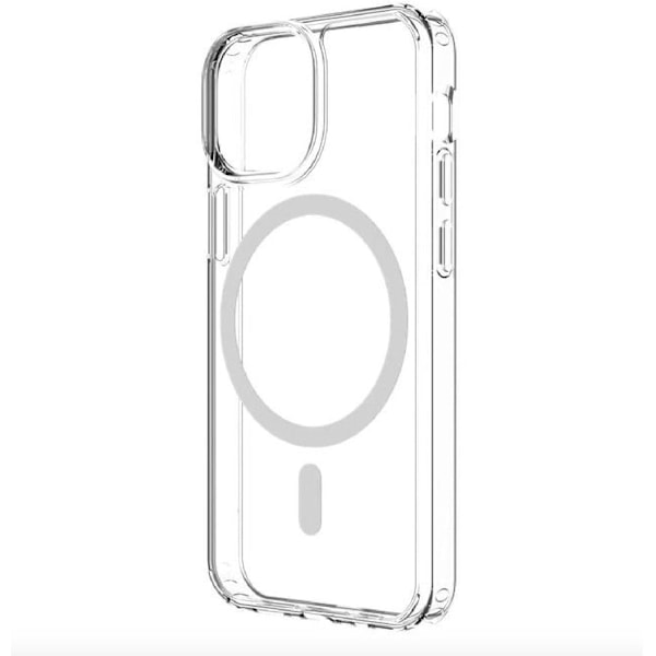 Cover til iPhone 15 Pro Max Magnetisk Anti-Gulning Ridsefast Militær Grad Beskyttelse mod Fald Klar Transparent Cover Klar