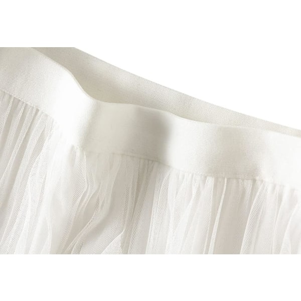 Kvinde Elastisk Høj Talje Tutu Tulle Lagdelt Skørt Sød Lagdelt Ruffles Mesh