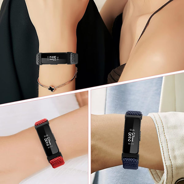Elastiskt armband för Fitbit Inspire/Inspire 2 - Mjukt nylon som andas