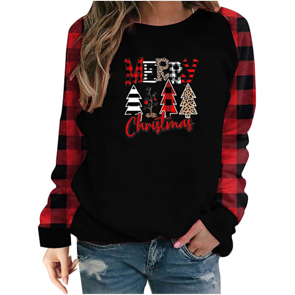 Jultröjor för kvinnor 2023 Höstmode Raglan Långärmad Pullover
