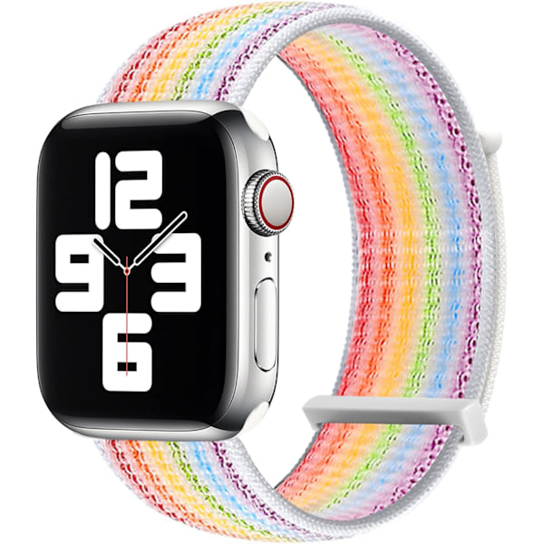 Justerbart Nylon Sport Loop Band kompatibel med Apple Watch Band