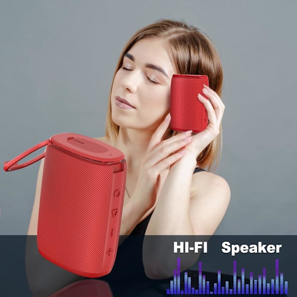Ipx7 Vanntett Dusj Bluetooth-høyttaler. Bærbar Trådløs