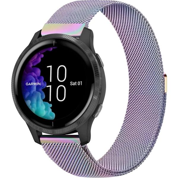Band för Garmin Venu / Vivoactive 3 klocka, 20 mm metallband