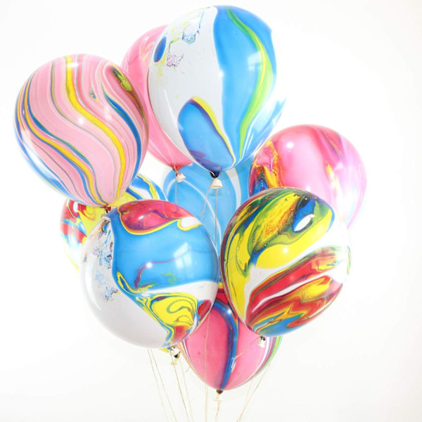 100 st 10 tum marmorballonger