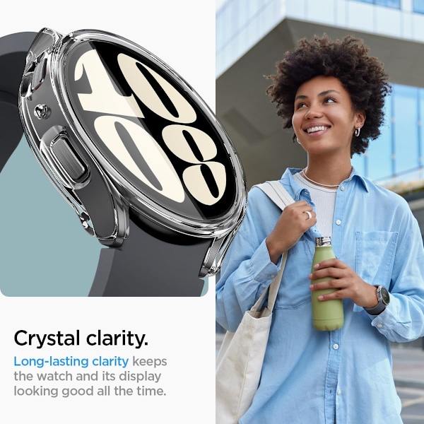 Ultra Hybrid Designet til Galaxy Watch 6 40mm Cover Ridsefast Samlet Beskyttelsescover med Skærmbeskytter (2023) - Krystalklar Krystal Cl