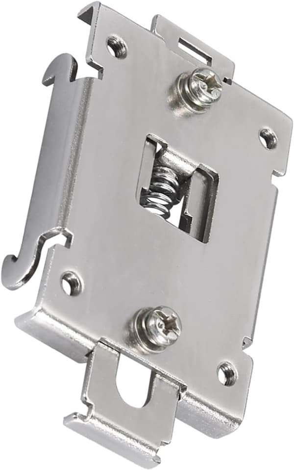 1 STK Rustfrit Stål DIN-skinnebeslag, til 35 mm Solid State Relæ SSR Beslagsholder med 2 Montering