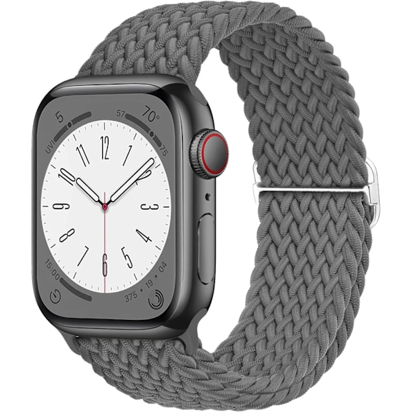 Flettet Solo Loop kompatibel med Apple Watch Band 38 mm