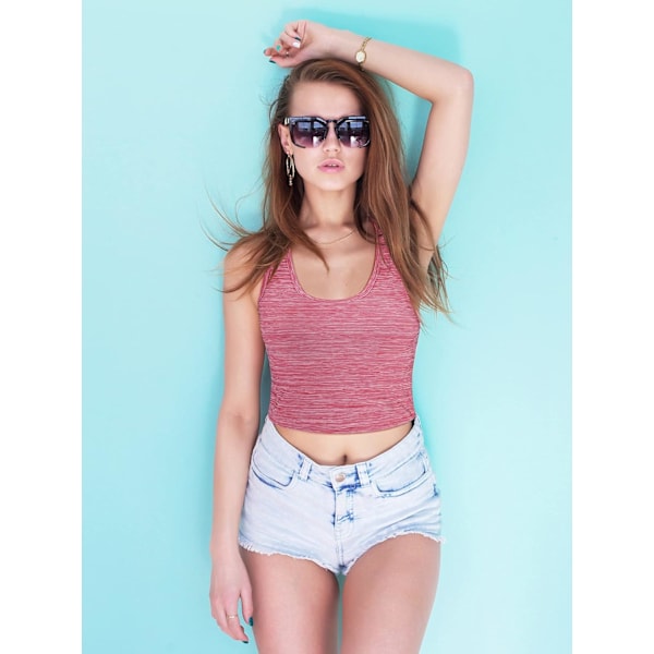 4 stk. Basic Crop Tank Tops - Ermeløs Racerback Crop Cami Top til