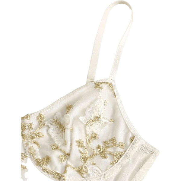 Kvinde Broderi Snøre Crop Cami Top Spaghetti Stropper Pasform Camisole Crop