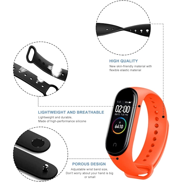 Rembyte för Xiaomi Mi Band - Färgglada band för Mi Band 4 och 3