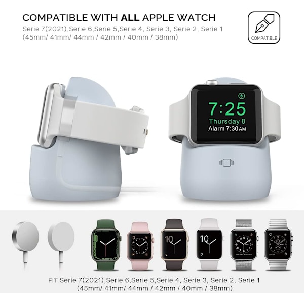 Stativ Silikon Laddningsdocka Hållare Tillbehör för Apple
