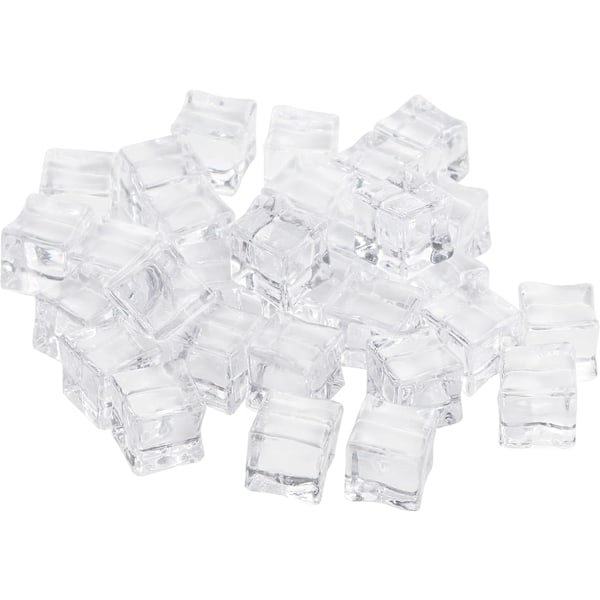 Klara Falska Isbitar - 19mm Akryl Isstenar för Bröllopsdekoration, Vasfyllning & Fotografering (100-pack)