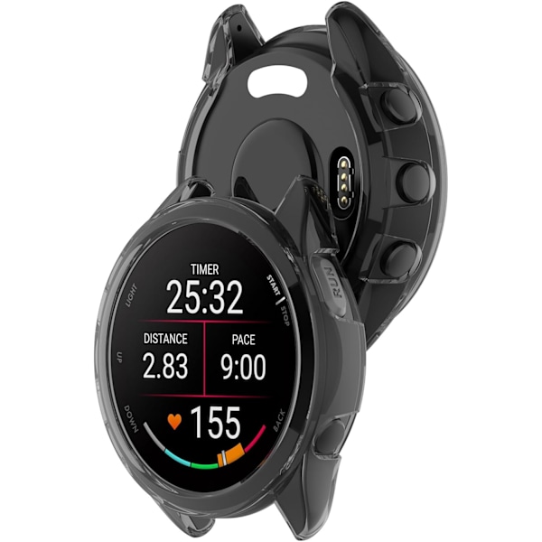 Skal Kompatibelt med Garmin Forerunner 165/Forerunner 165 Music, Smartwatch Mjukt Anti-fall TPU Ersättningsskydd Fodral Klocktillbehör(Bl