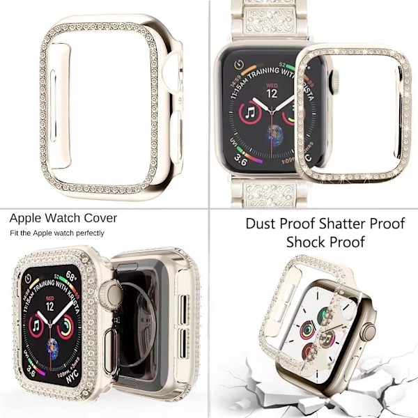 Kompatibel med Apple Watch Band 38 mm med etui