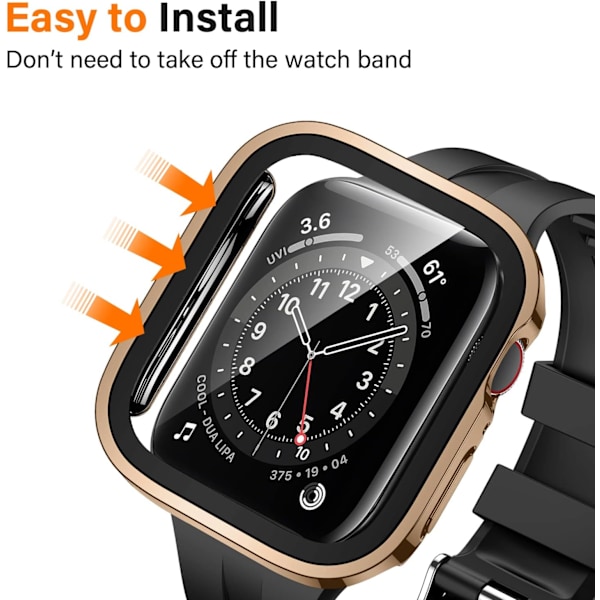 2-pak kompatibel med Apple Watch etui 40 mm