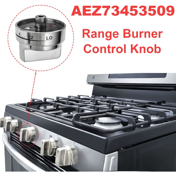 Range Burner Knoppar för LG Kenmore Ugn Spis Gaskontrollknapp Byt ut