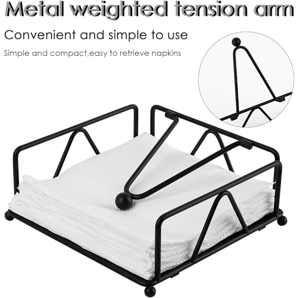Metal Servietdispenser med Dispenserarm: Bordarrangør
