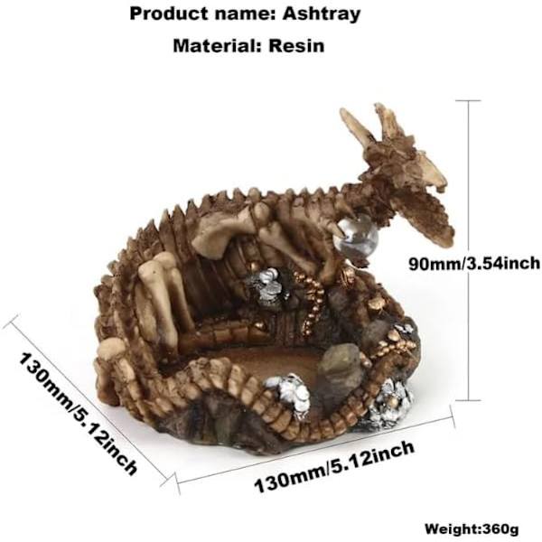 YARNOW Halloween Spöke Ashtray för Cigarett E Askhållare för Rökare Keramiska Spöke Statyer Ashtrays Hamster Habitat för Inomhus Utomhus Terrass Hem