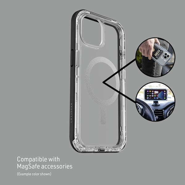 NEXT SERIES MagSafe-kotelolla iPhone 13:lle (VAIN) - MUSTA KRISTALLI (LÄPINÄKYVÄ/MUSTA) MUSTA KRIST
