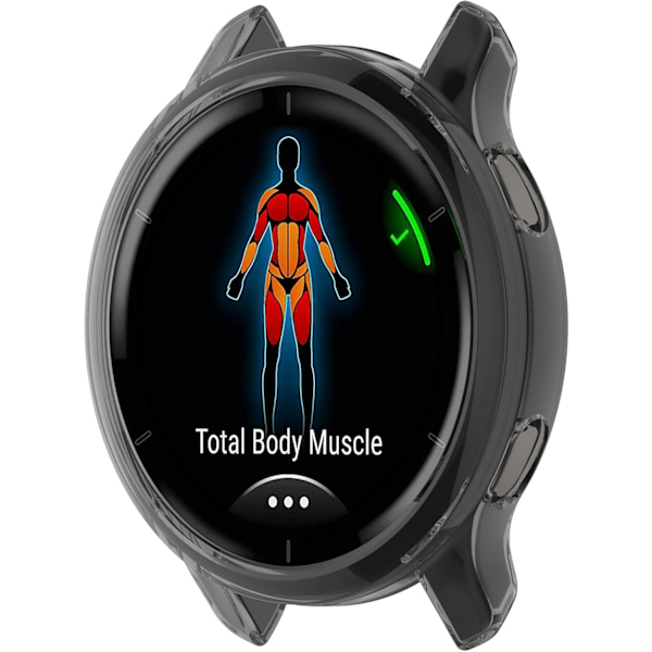 Kompatibel med Garmin Venu 2 Beskyttelsesetui, Smartwatch TPU Beskyttelsescover Blød Skal Kompatibel med Garmin Venu 2 (Sort) Sort