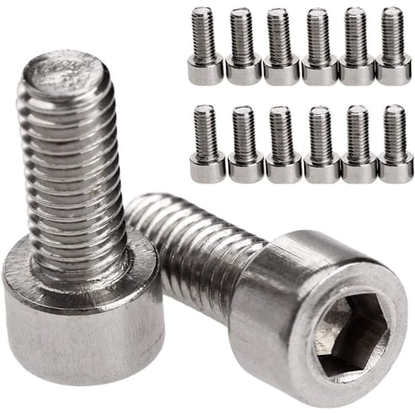 10 stk Sykkel Vannflaskeholder Bolter - Rustfritt Stål Rack Skruer