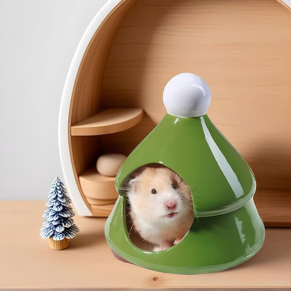 Hamster Gemmested Krybdyr Rede Keramisk Kæledyrshus Små Dyr Hule Seng til Egern Mini Dyr Dværg
