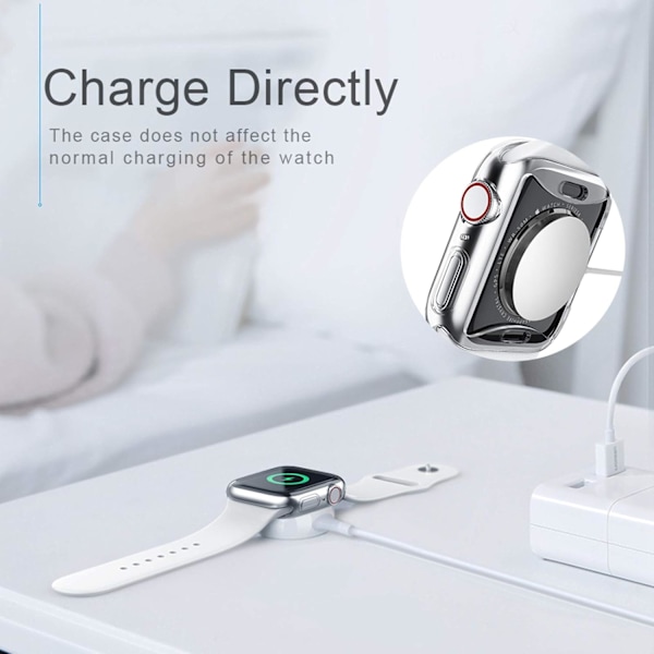 Fodral till Apple Watch Series SE 6 5 4 Skärmskydd 44mm, [2 Pack]