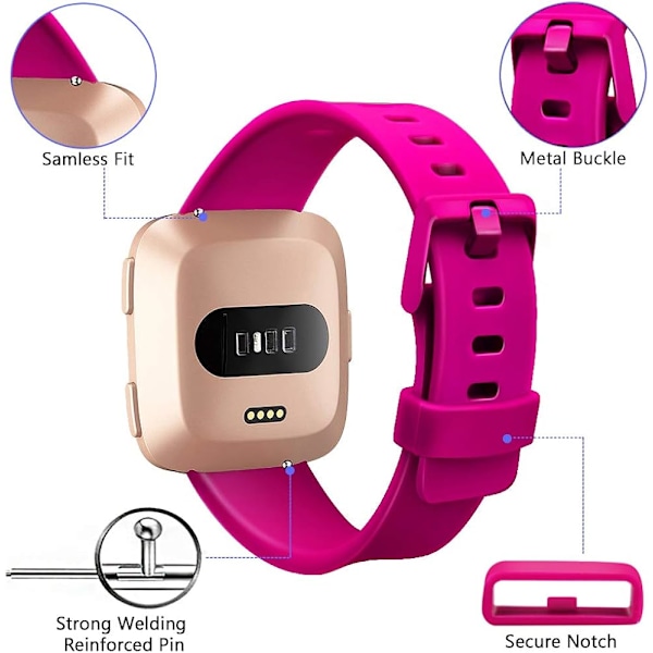 Färgglada silikonarmband för Fitbit Versa 2