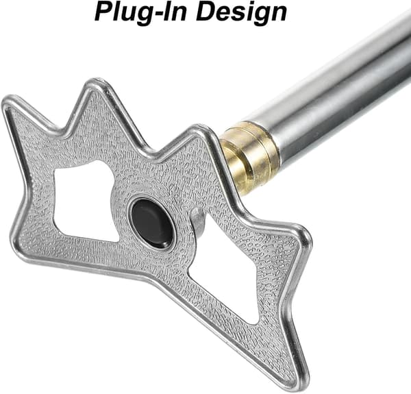 XieQiHua Billardbrohoved, 2-pak aluminiumslegering Pool Billard Kø-stik Bro Plug-in Billardtilbehør til Poolbord, Sølvfarvet