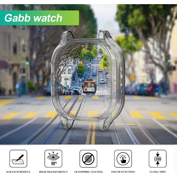 4-pak skjermbeskyttere som er kompatible med Gabb Watch/ Gabb Watch 2
