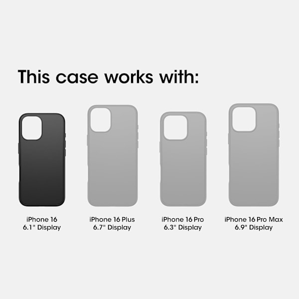 iPhone 16 React Series Deksel - Klar Klar