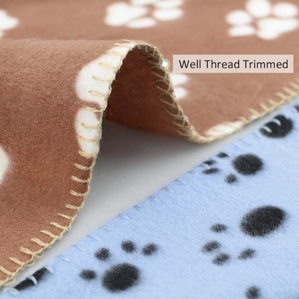 Husdjursfilt Hund Katt Mjuk Fleece Filtar Sovmatta Pad Bäddskydd