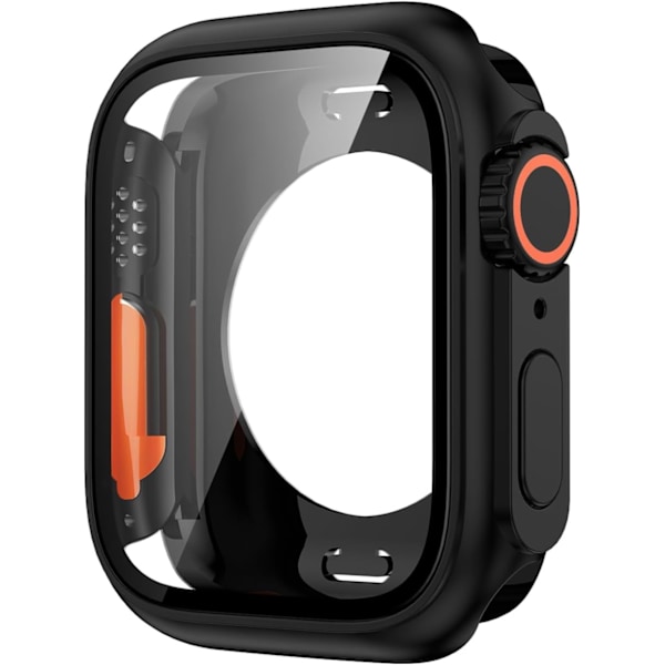 Yhteensopiva Apple Watch Series 10 (2024) 42mm:n kanssa, näytönsuoja muuttaa Ultraksi, PC-kotelo karkaistu lasikalvo puskuri suojakuori iWatch 42m:lle