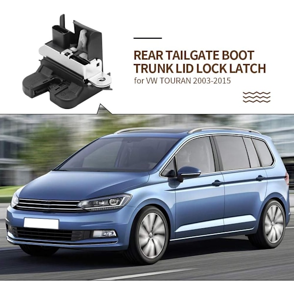 Bagasjeromsluke sentral aktuator bagasjerom baklås for VW Golf MK5 MK6