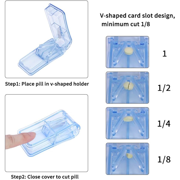 Pilledeler, knuser og splitter - Professionel dispenser med