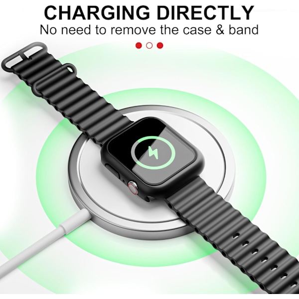 4 kpl Apple Watch Series 10 kova PC-kotelo karkaistulla lasisella näytönsuojalla, yhteensopiva Apple Watch Series 10 42 mm, 46 mm, 49 mm kanssa
