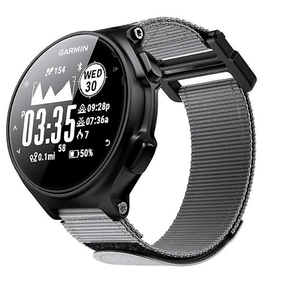 For Garmin Forerunner 735xt Velcro Nylon Rem Grey