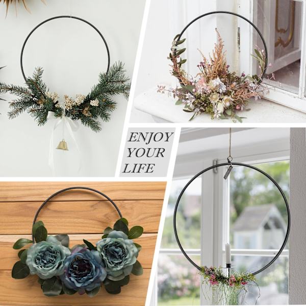 Blomsterkrans Makraméringar för DIY Dekor - 6 Tum