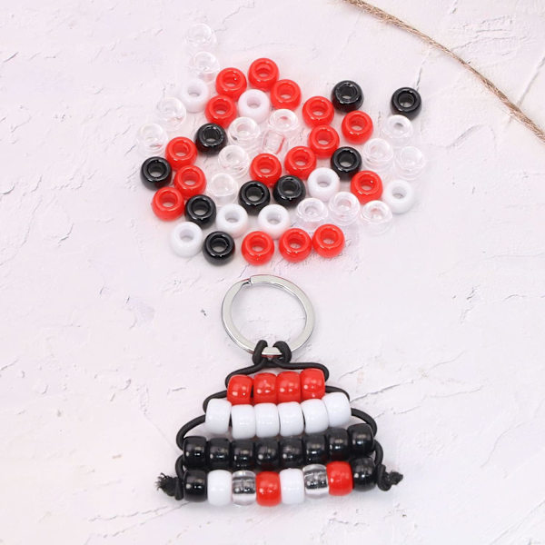 200 stk assorterte farger ponnyperler - plastperler for håndverk