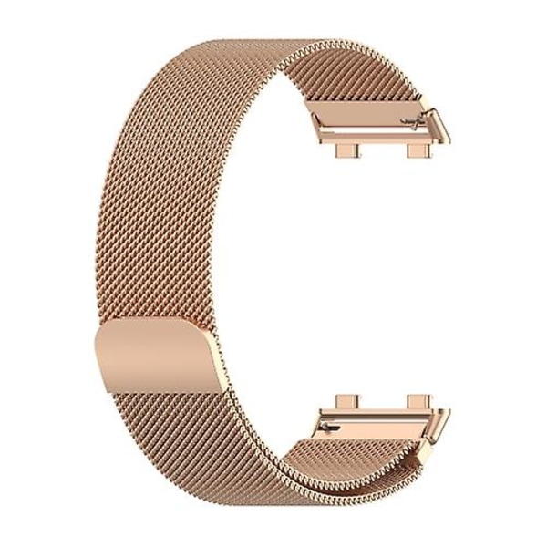 För Oppo Watch 2 42mm Milan Metal Watch Band DIZ Rose Gold