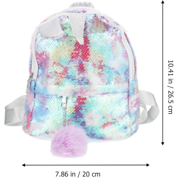 1 st Enhörning Ryggsäck Axlar Väska Förskola Bokväska Småbarn Bokväska Småbarn Ryggsäck Förskola Ryggsäck Resväska Glitter Ryggsäck Söt